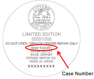 Important Notice for CITIZEN watch ”Eco-Drive One(Model Code:AR5044-03E ...