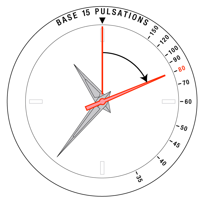 Example of the 15-pulse counting type