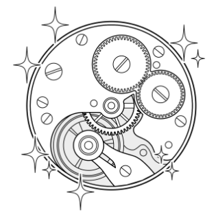 Mechanical watch after servicing