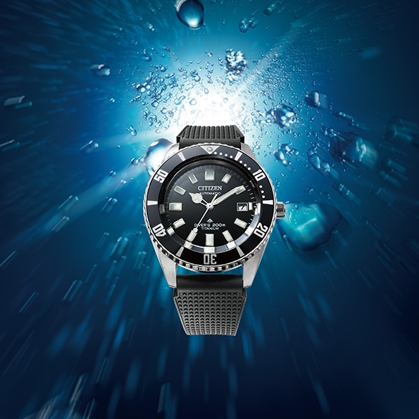 CITIZEN PROMASTER New mechanical diver's watches inspired by a barnacle-covered 1977 Challenge Diver found an Australian beach New, updated model features enhanced magnetic resistance | CITIZEN WATCH Global Network