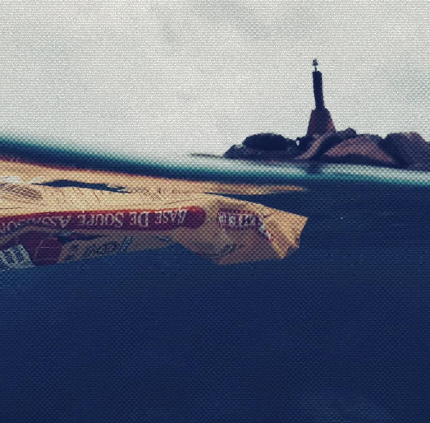 plastic in the ocean