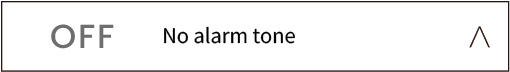 No alarm tone