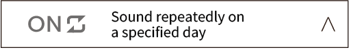 Sound repeatedly on a specified day