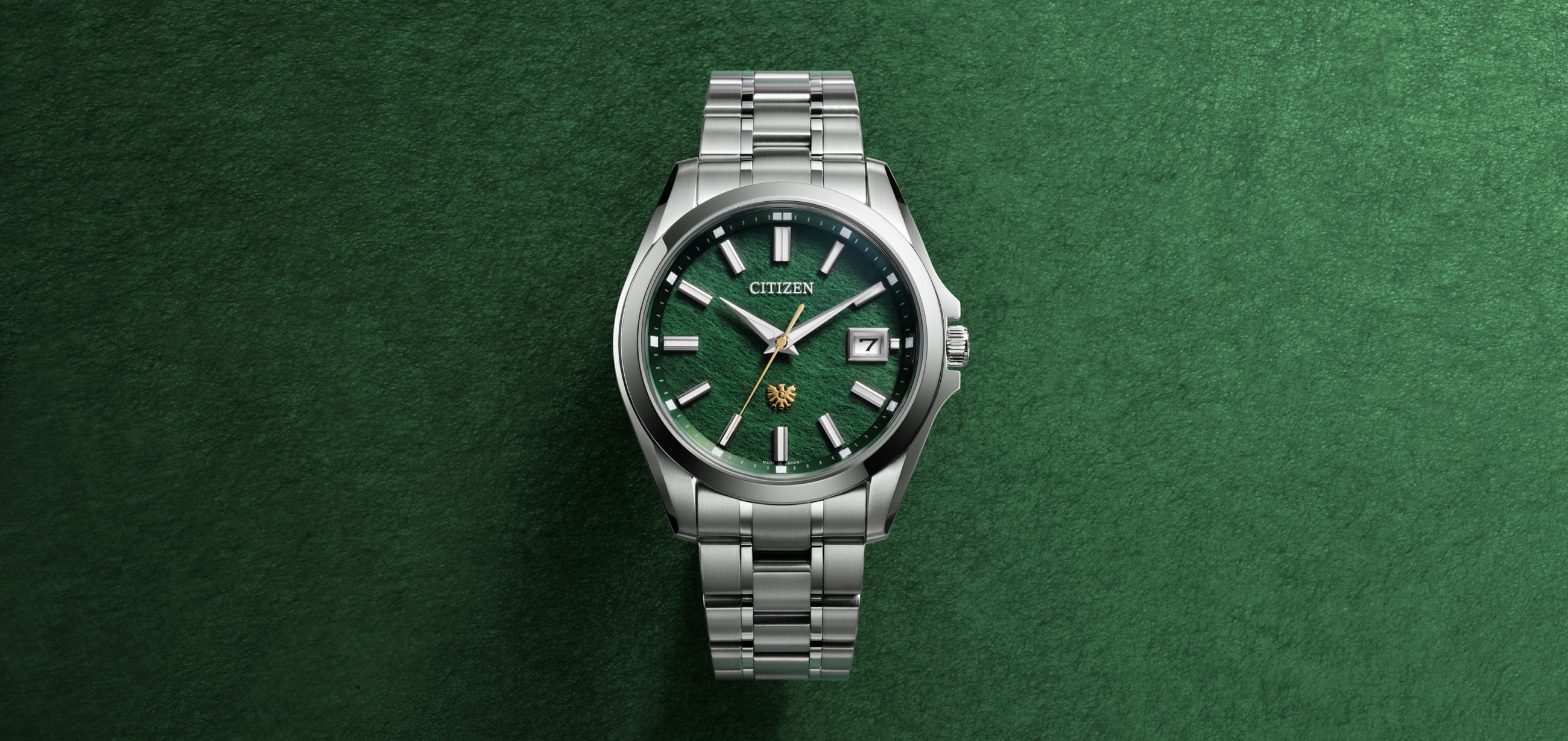 手工草木染綠色和紙錶盤腕錶型號